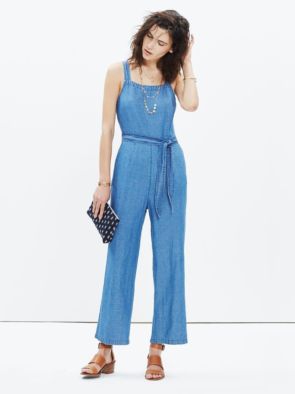 Madewell Chambray Muralist Jumpsuit - sz 2